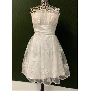 White Lace Windsor Formal Dress